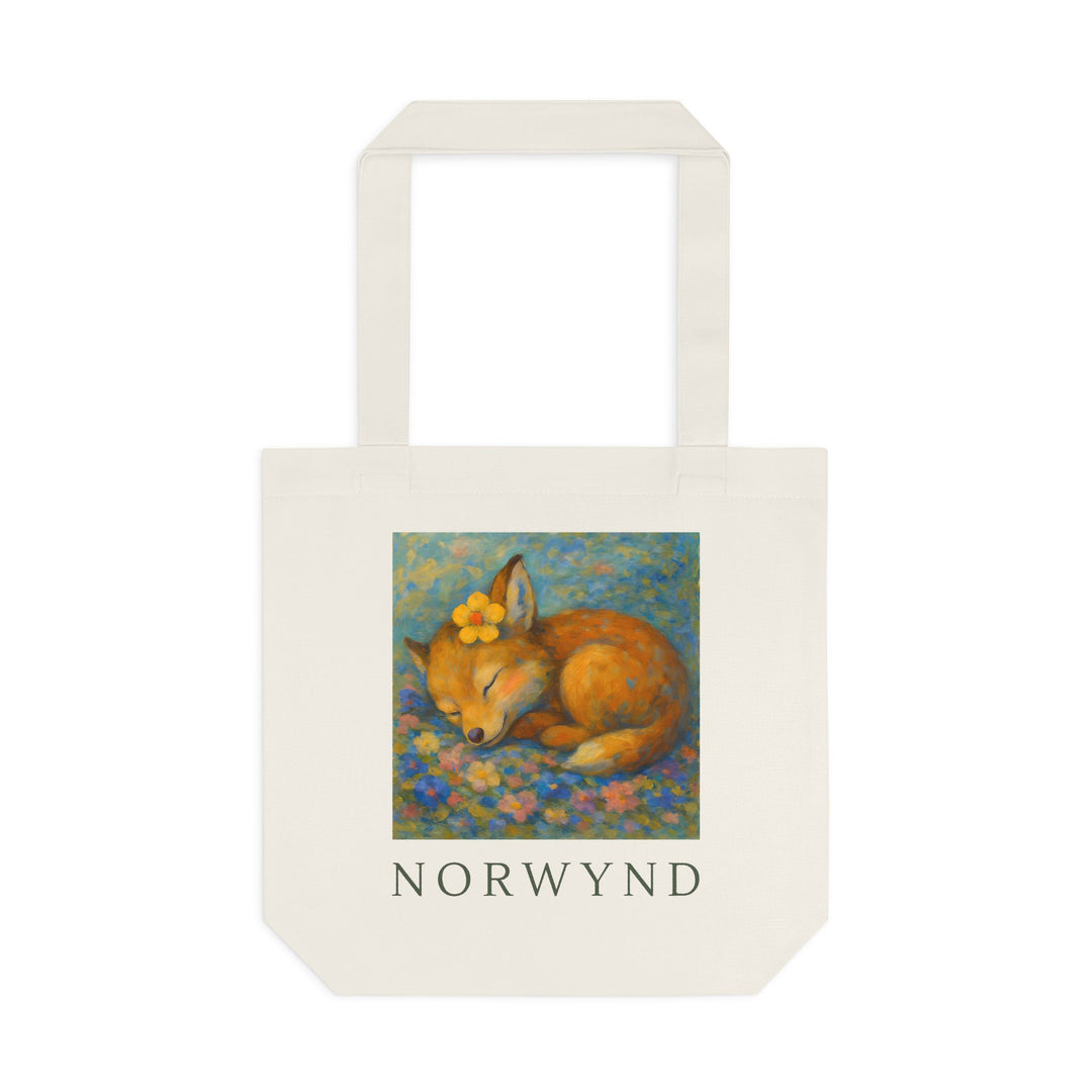 Petalnap fox - Structured tote bag