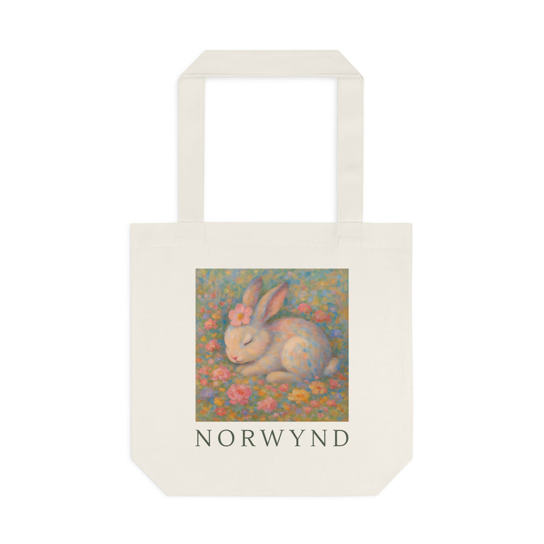 Petalnap bunny - Structured tote bag