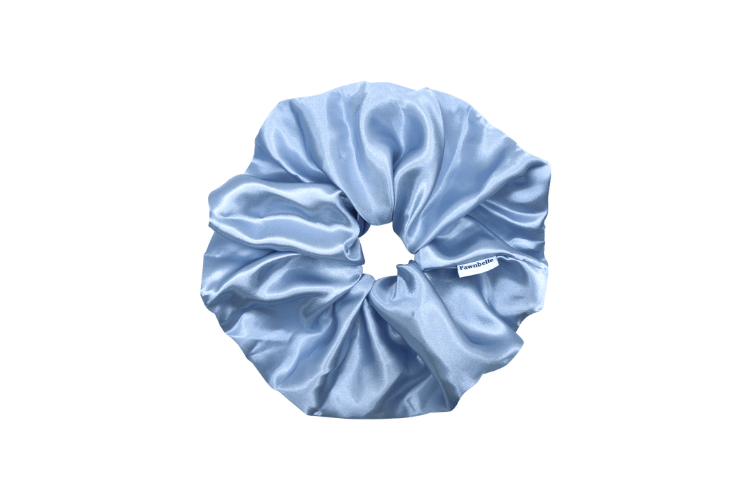 Blue jumbo XXL hair scrunchie 