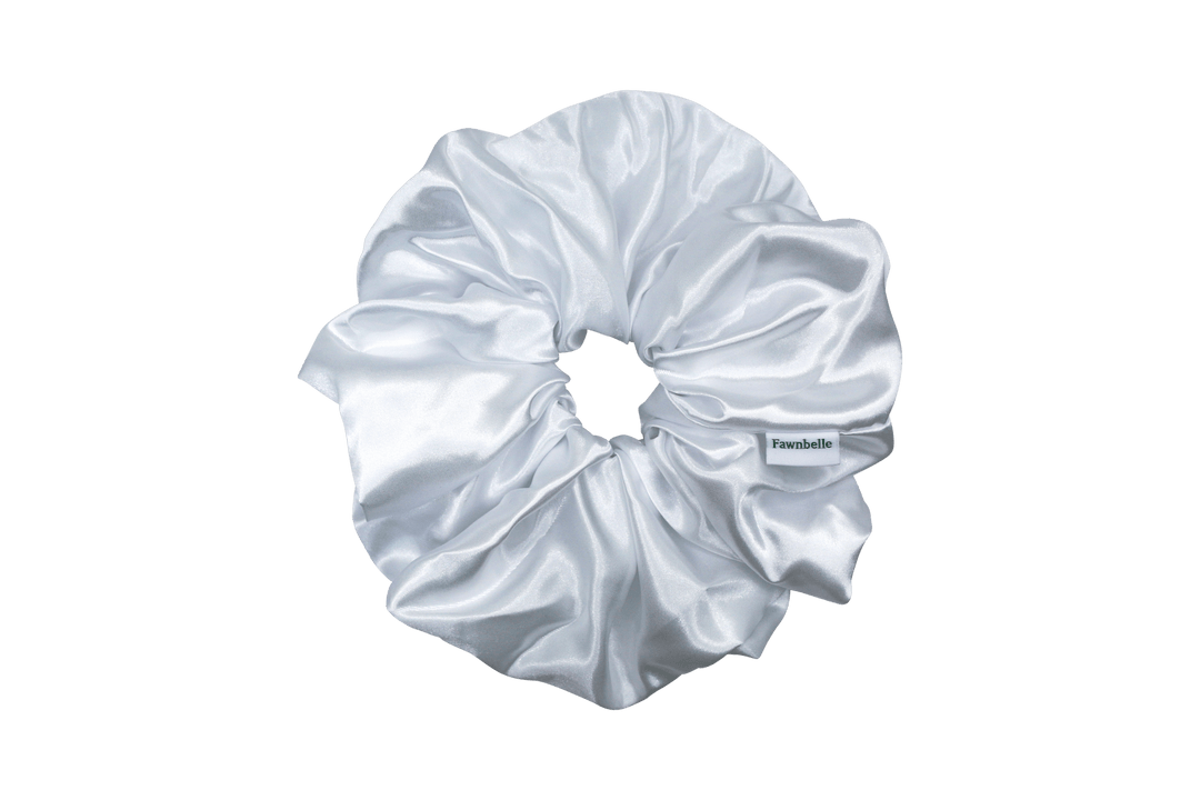 Jumbo hair scrunchie white XXL